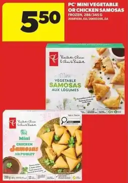 Real Canadian Superstore PC mini vegetable samosas offer