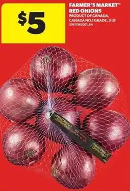 Real Canadian Superstore Farmer's Market red onions offer