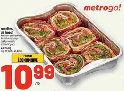 Metro beef pinwheels offer