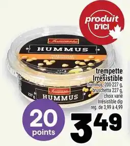 Metro Irresistible hummus offer