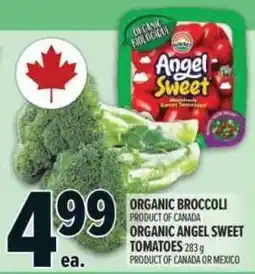 Metro Organic broccoli organic angel sweet tomatoes offer