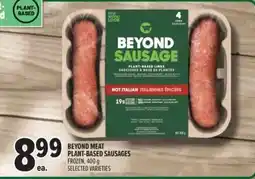 Metro Beyond Meat plant-based sausages offer