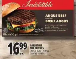 Metro Irresistible beef burgers offer