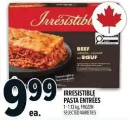 Metro Irresistible pasta entrées offer