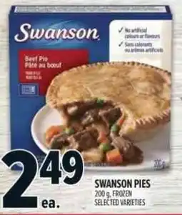Metro Swanson pies offer