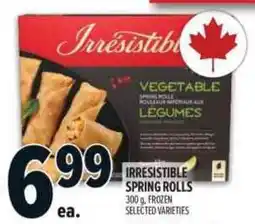 Metro Irresistible spring rolls offer