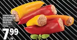 Metro Stuffed sweet mini peppers or mushrooms value pack offer