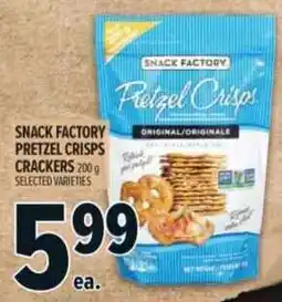 Metro Snack Factory pretzel crisps offer