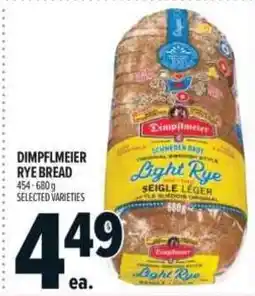 Metro Dimpfmeier rye bread offer