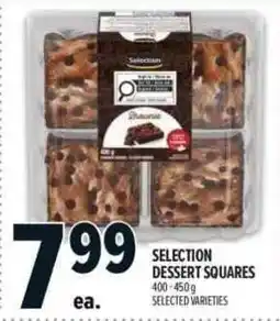 Metro Selection dessert squares offer