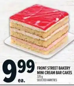 Metro Front Street Bakery mini cream bar cakes offer