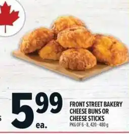 Metro Front Street Bakery cheese buns or cheese sticks offer