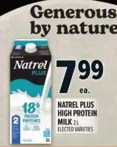 Metro Natrel Plus high protein milk offer