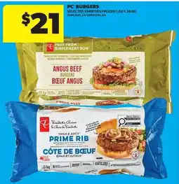 Real Canadian Superstore PC Burgers offer