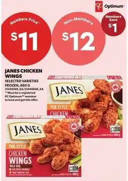 Real Canadian Superstore Janes chicken wings offer