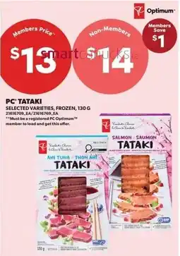 Real Canadian Superstore PC TATAKI offer