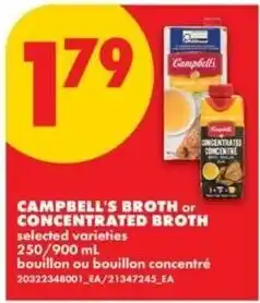 No Frills Campbell's broth or concentrated broth offer