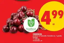 No Frills Foodland cherries offer