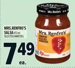Metro Mrs. Renfro's salsa offer