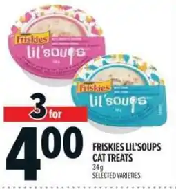 Metro Friskies lil'soups cat treats offer