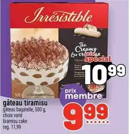 Metro Irrésistible gâteau tiramisu offer