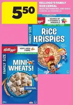 Real Canadian Superstore Kellogg's family size cereal offer
