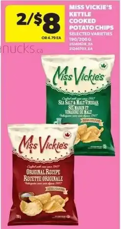 Real Canadian Superstore Miss Vickie's kettle cooked potato chips offer