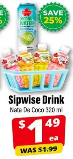 Iqbal Foods Sipwise Drink Nata De Coco offer
