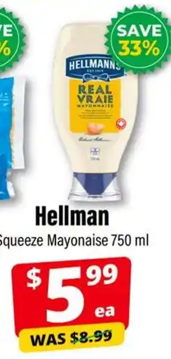 Iqbal Foods Hellman squeeze mayonnaise offer