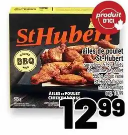 Metro StHubert chicken wings bbq mild offer