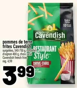 Metro Cavendish french fries offer