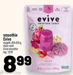 Metro evive smoothie cubes offer