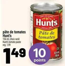 Metro Hunt's pâte de tomates offer