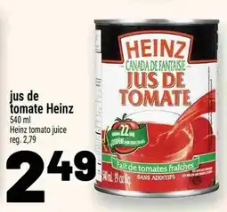 Metro Heinz tomato juice offer