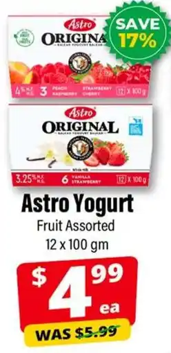 Iqbal Foods Astro Yogurt Fruit Assorted offer