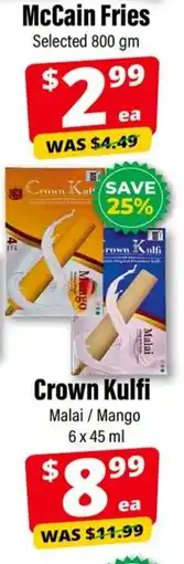 Iqbal Foods McCain Fries offer
