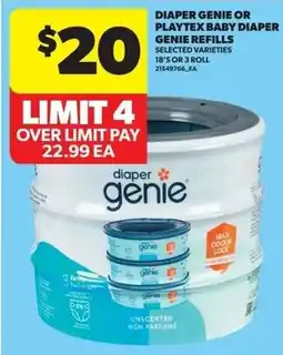 Real Canadian Superstore Diaper genie or playtex baby diaper genie refills offer
