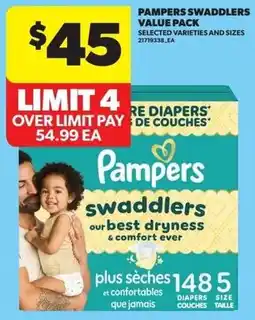 Real Canadian Superstore Pampers swaddlers offer
