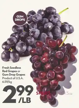 Longo's Gum Drop Grapes offer