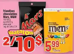 Metro watatow friandises chocolatées Mars, M&M offer