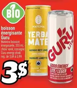 Metro Guru yerba mate mango key lime offer