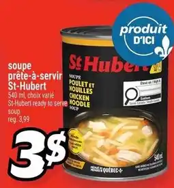 Metro St Hubert chicken noodle soup offer