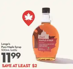 Longo's Longo's pure maple syrup offer