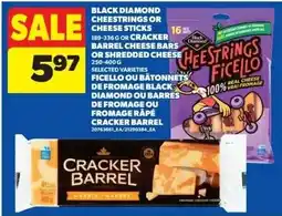 Real Canadian Superstore Black Diamond cheese sticks or cheese bars offer