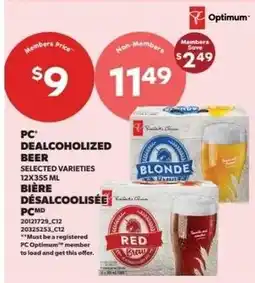 Real Canadian Superstore PC dealcoholized beer offer