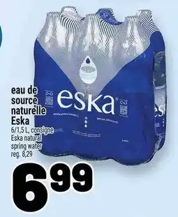 Metro Eska natural spring water offer