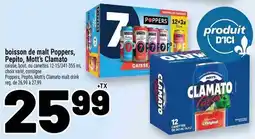 Metro Poppers Pepito Mott's Clamato malt drink offer