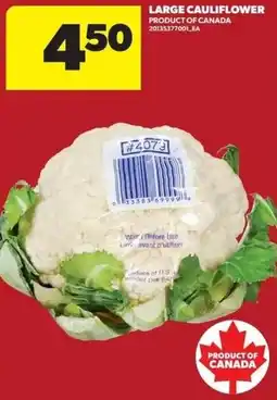 Real Canadian Superstore Large cauliflower offer