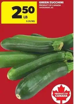Real Canadian Superstore Green zucchini offer