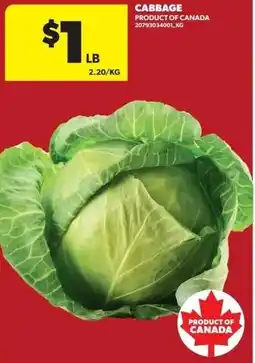 Real Canadian Superstore Cabbage offer